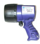 Fluorescent protein flashlight and glasses