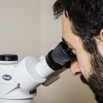 Using the microscope without the eye shields