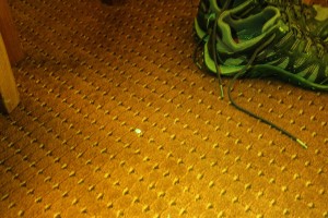 Floor with pill, white light plus fluorescence