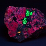 Meionite fluorescence, shortwave ultraviolet light