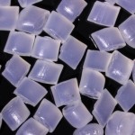 Nylon granules with gel, white light