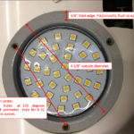 Dimensions of LED assembly