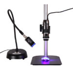 Dino-Lite digital microscope paired with NIGHTSEA fluorescence excitation light source
