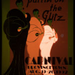 Provincetown Carnival poster, fluorescence.