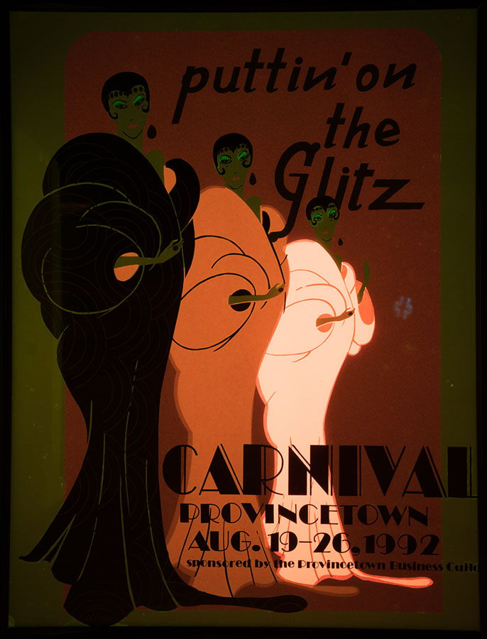 Provincetown Carnival poster, fluorescence.