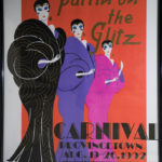 Provincetown Carnival poster, white light.