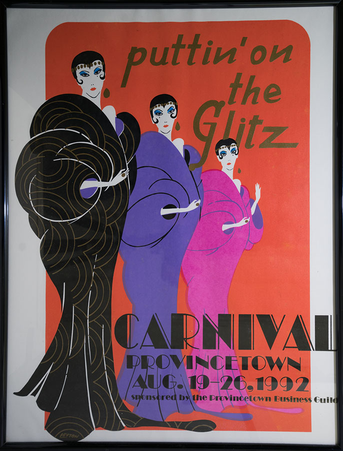 Provincetown Carnival poster, white light.