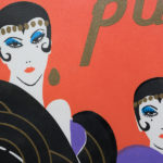 Provincetown Carnival poster detail, white light.