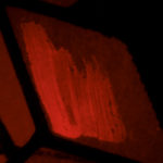 Comic book cover detail, fluorescence, Green excitation.