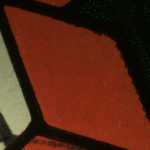Comic book cover detail, white light