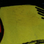 Comic book cover detail, white light