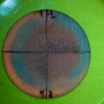 Filter paper fluorescence after filtering